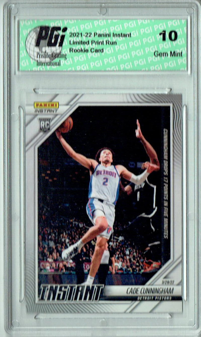 Cade Cunningham 2021 Panini Instant #172 Just 293 Made! Rookie Card PGI 10