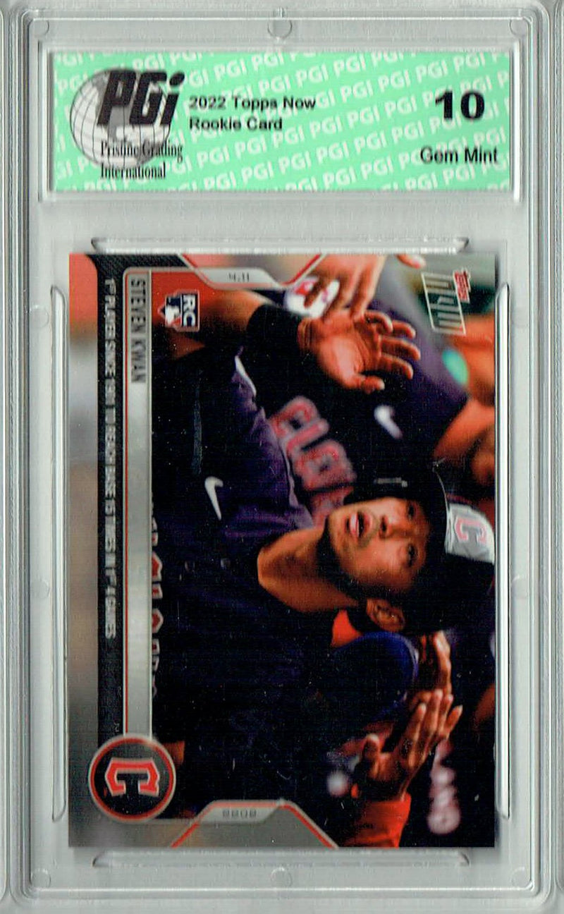Steven Kwan 2022 Topps Now #33 Print Run: 6,742 Guardians RC Rookie Card PGI 10