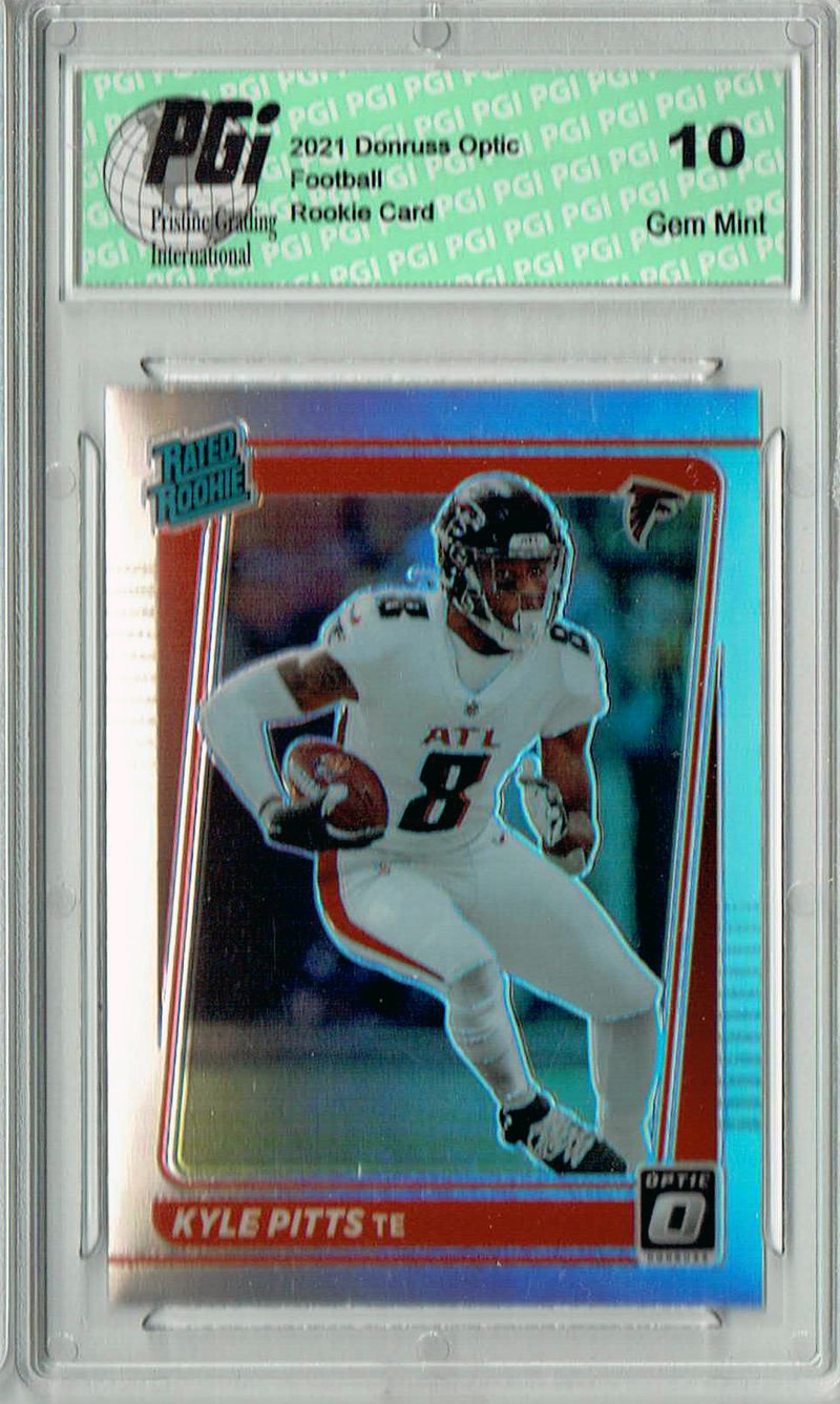 Kyle Pitts 2021 Donruss #P-260 Optic Preview Holo Rookie Card PGI 10