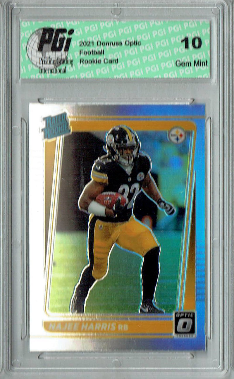 Najee Harris 2021 Donruss #P-259 Optic Preview Holo Rookie Card PGI 10
