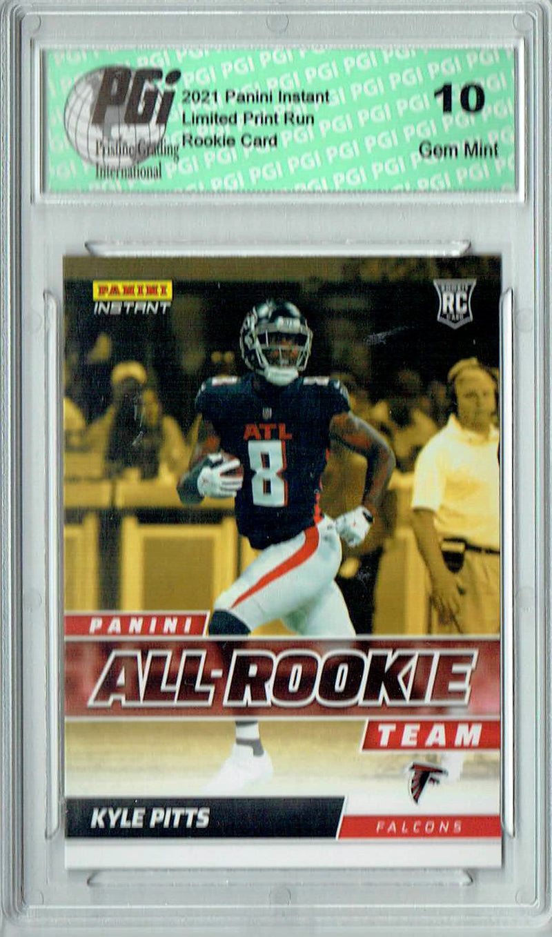 Kyle Pitts 2021 Panini Instant #ART7 All Rookie 1/911 Rookie Card PGI 10