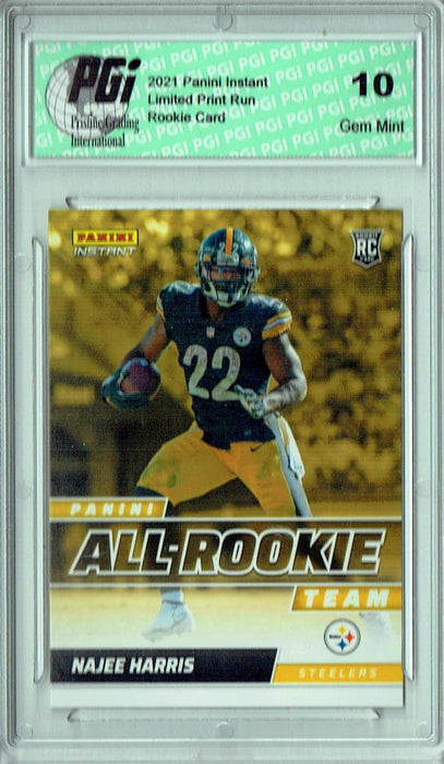 Najee Harris 2021 Panini Instant #ART2 All Rookie 1/911 Rookie Card PGI 10