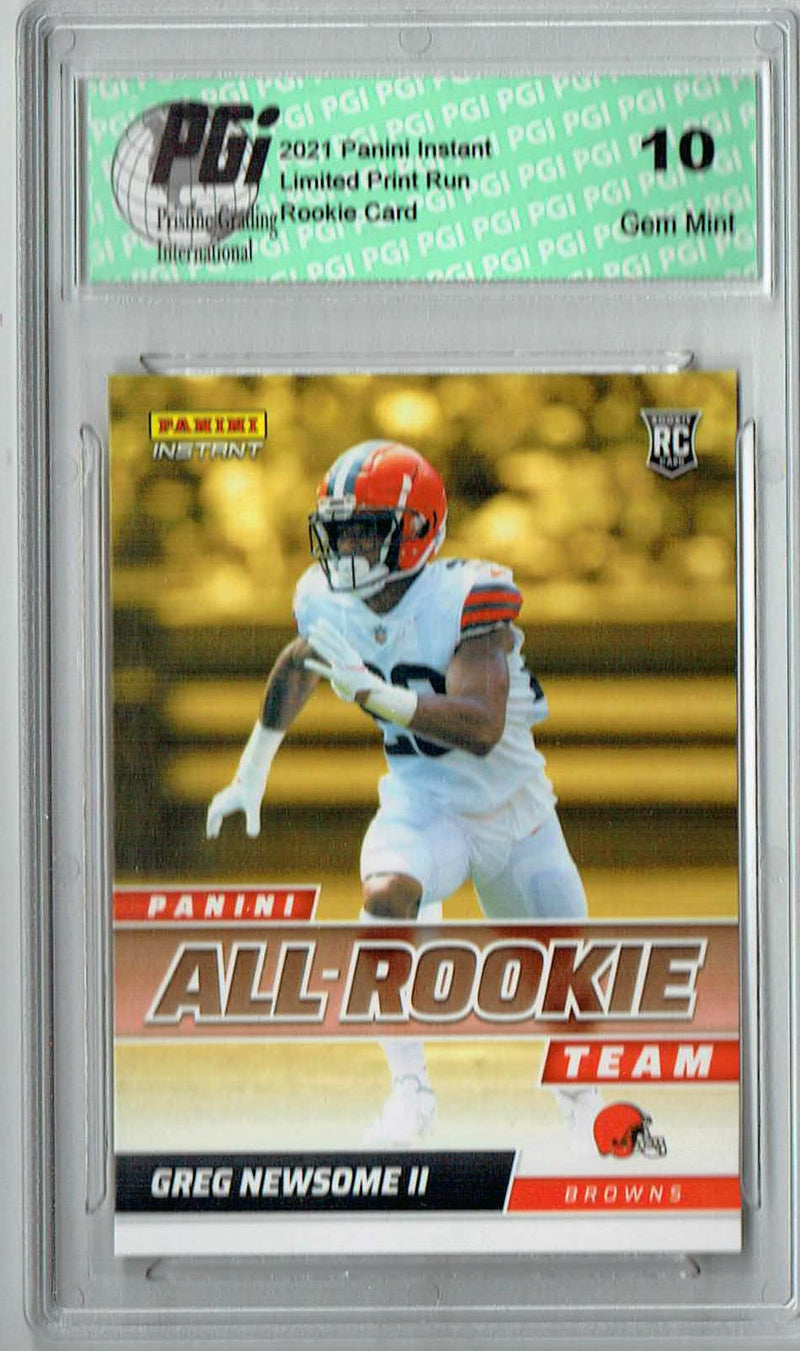 Greg Newsome II 2021 Panini Instant #ART20 All Rookie 1/911 Rookie Card PGI 10