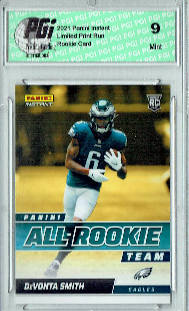 PGI 9 DeVonta Smith 2021 Panini Instant #ART6 All Rookie 1/911 Rookie Card