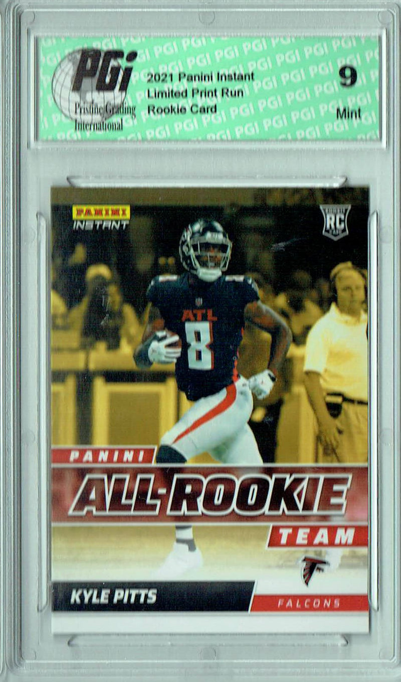 PGI 9 Kyle Pitts 2021 Panini Instant #ART7 All Rookie 1/911 Rookie Card