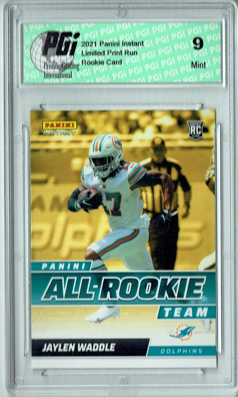 PGI 9 Jaylen Waddle 2021 Panini Instant #ART5 All Rookie 1/911 Rookie Card