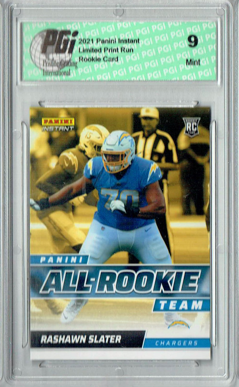 PGI 9 Rashawn Slater 2021 Panini Instant #ART8 All Rookie 1/911 Rookie Card