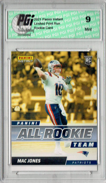 PGI 9 Mac Jones 2021 Panini Instant #ART1 All Rookie 1/911 Rookie Card