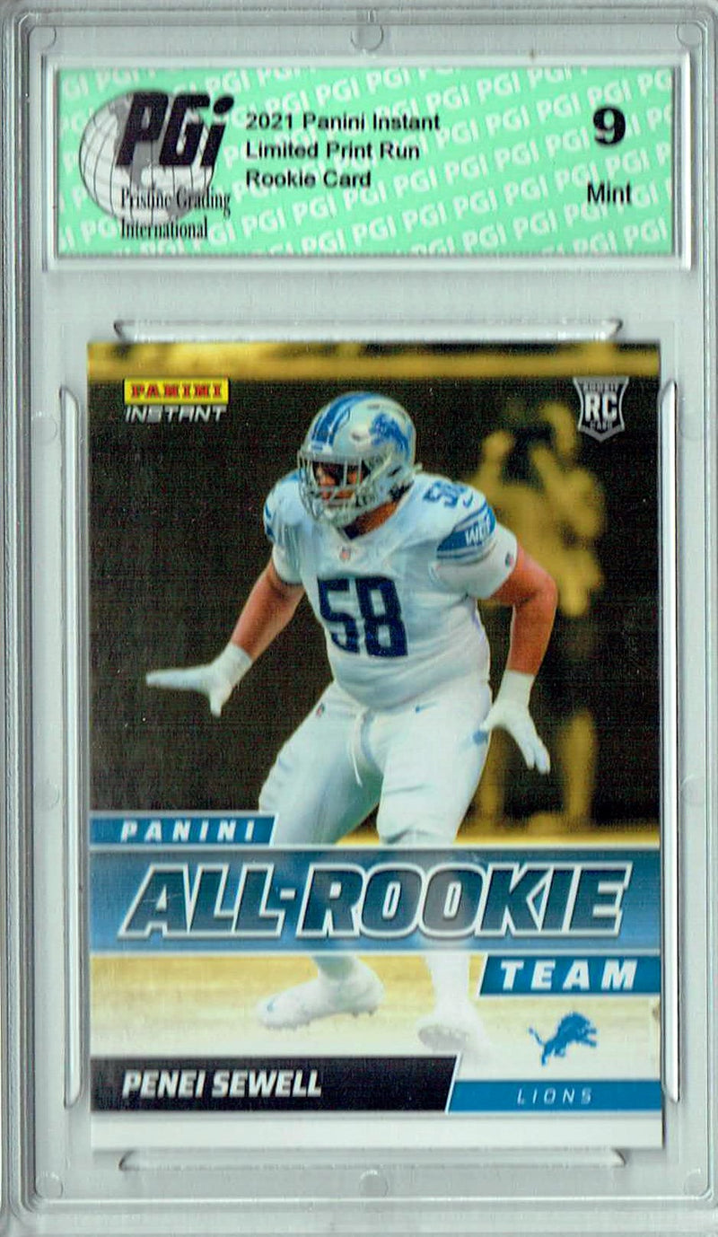 PGI 9 Penei Sewell 2021 Panini Instant #ART12 All Rookie 1/911 Rookie Card