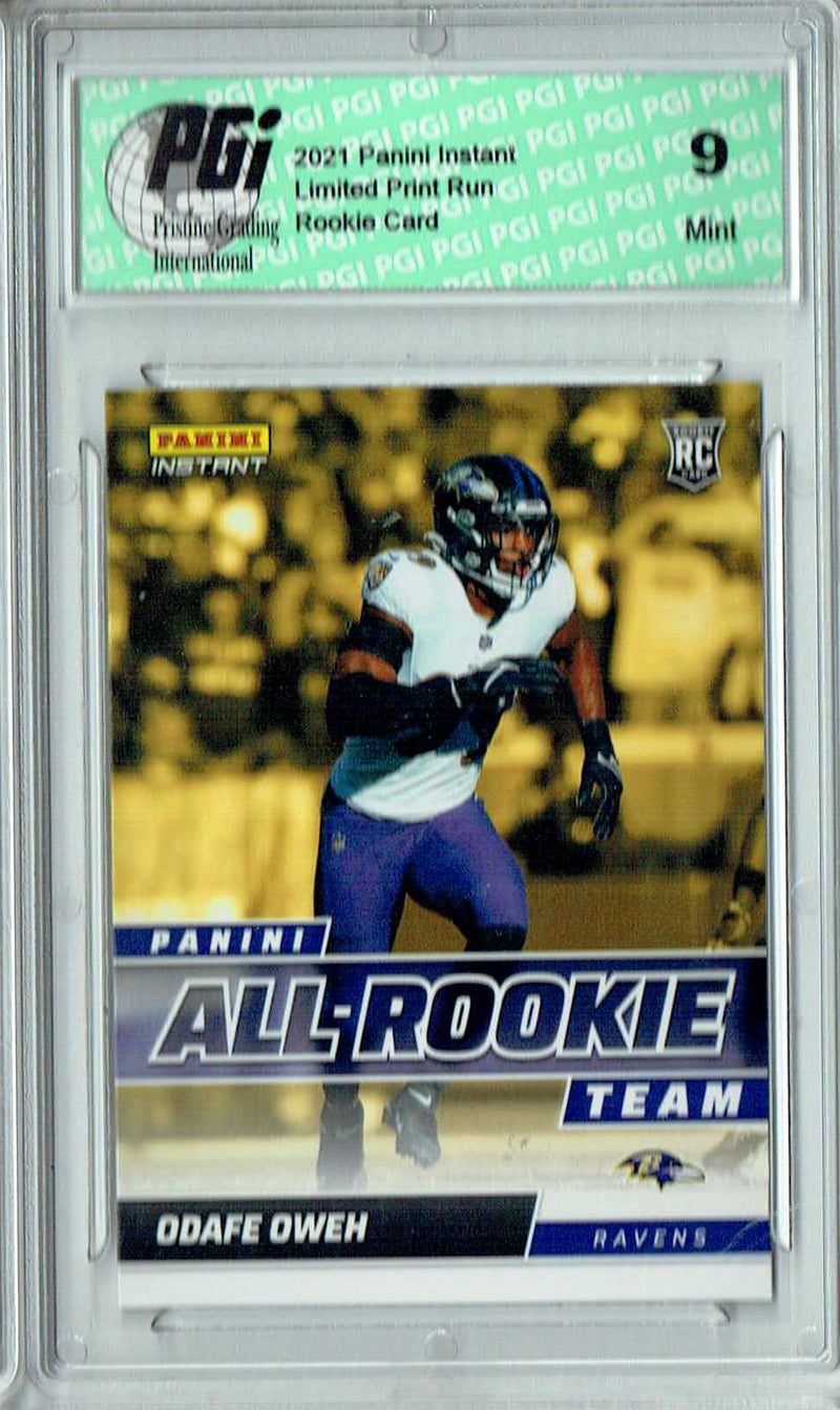 PGI 9 Odafe Oweh 2021 Panini Instant #ART14 All Rookie 1/911 Rookie Card