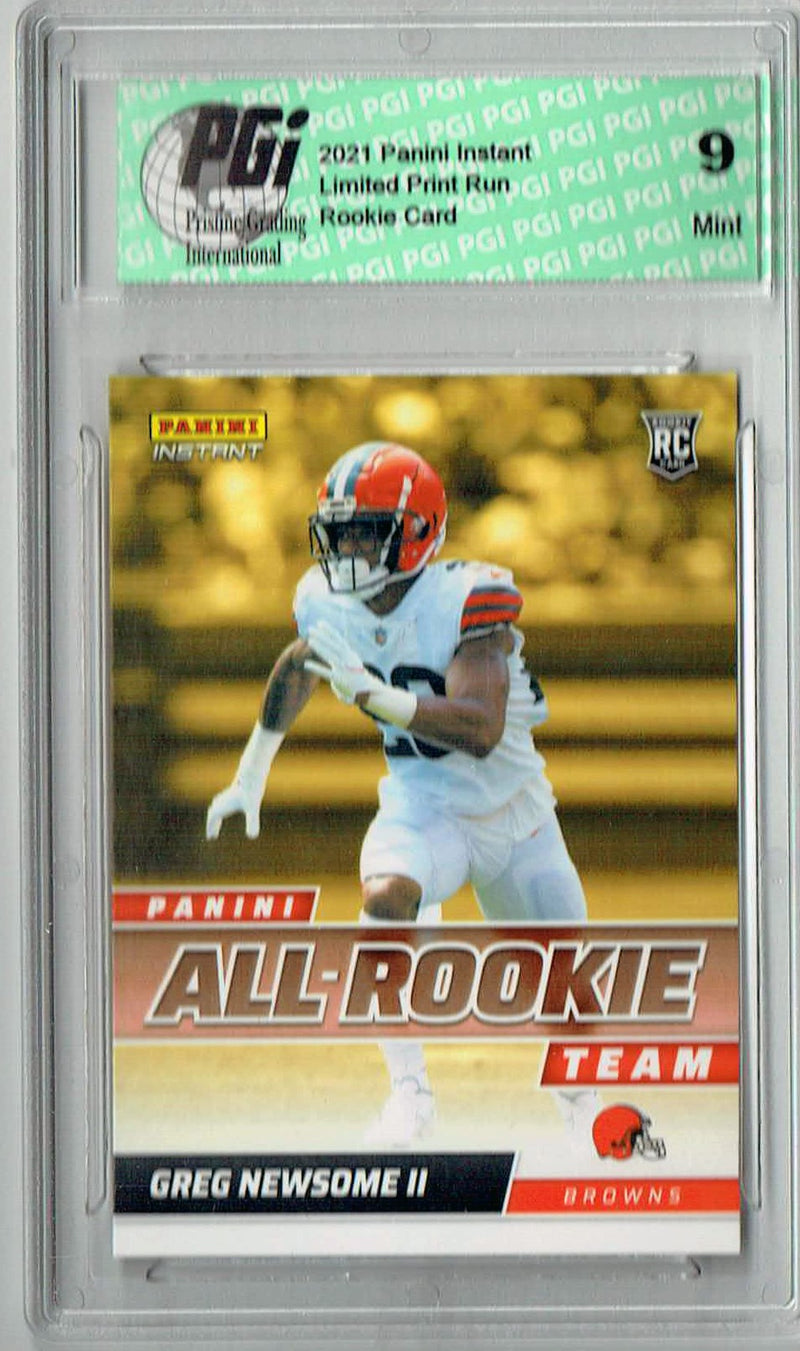 PGI 9 Greg Newsome II 2021 Panini Instant #ART20 All Rookie 1/911 Rookie Card