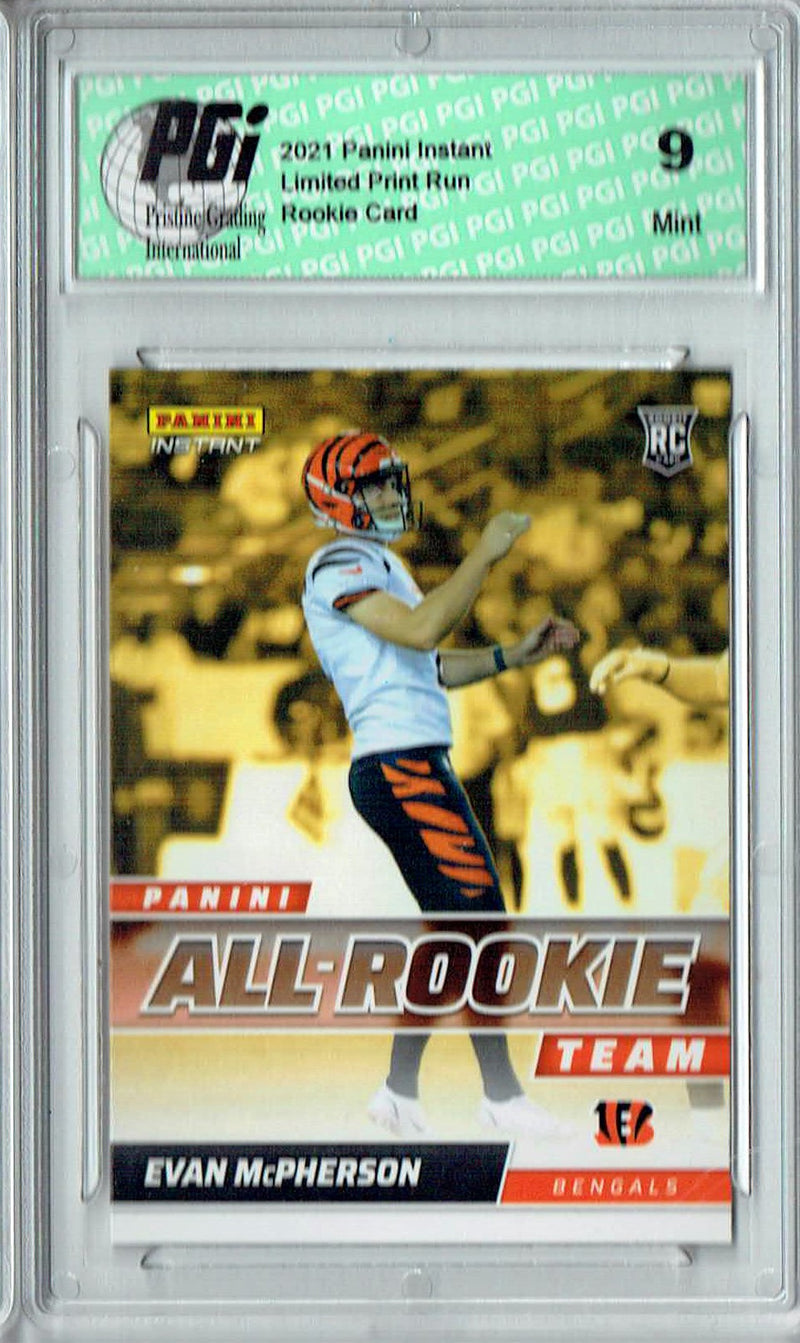 PGI 9 Evan McPherson 2021 Panini Instant #ART24 All Rookie 1/911 Rookie Card