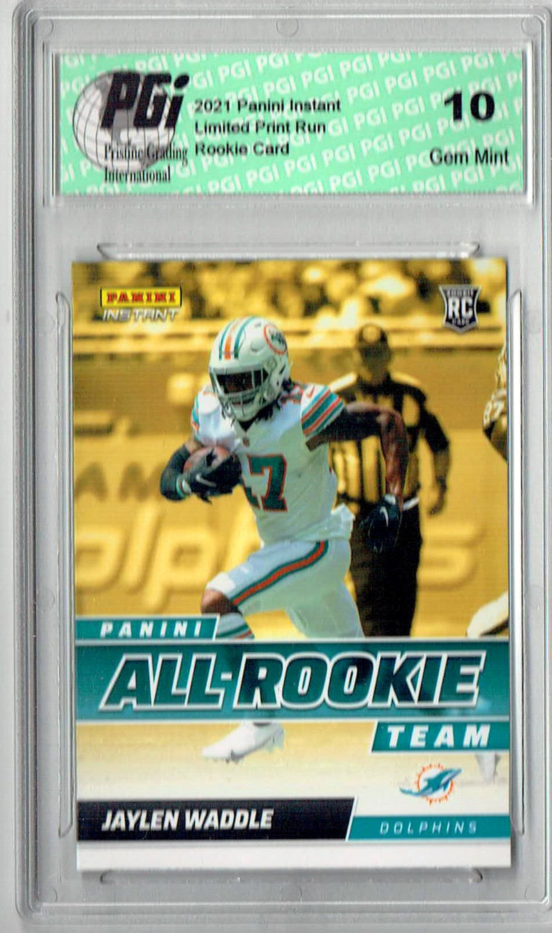 Jaylen Waddle 2021 Panini Instant #ART5 All Rookie 1/911 Rookie Card PGI 10