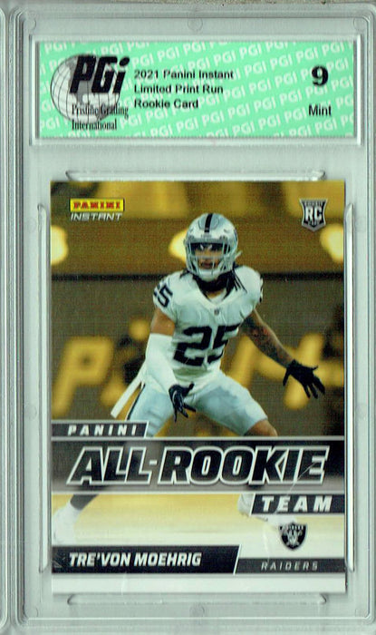 PGI 9 Tre'Von Moehrig 2021 Panini Instant #ART23 All Rookie 1/911 Rookie Card