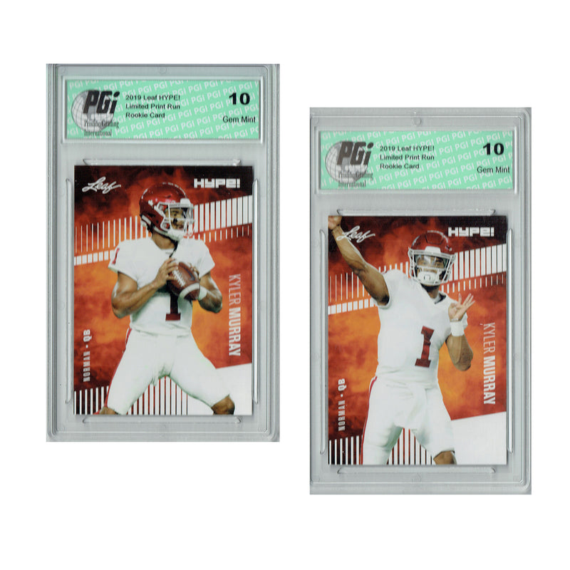 Kyler Murray Rookie Card Arizona PGI 10 Gem Mint Football Trading Card 2019 Leaf Hype #22 | #22A 5000 Made