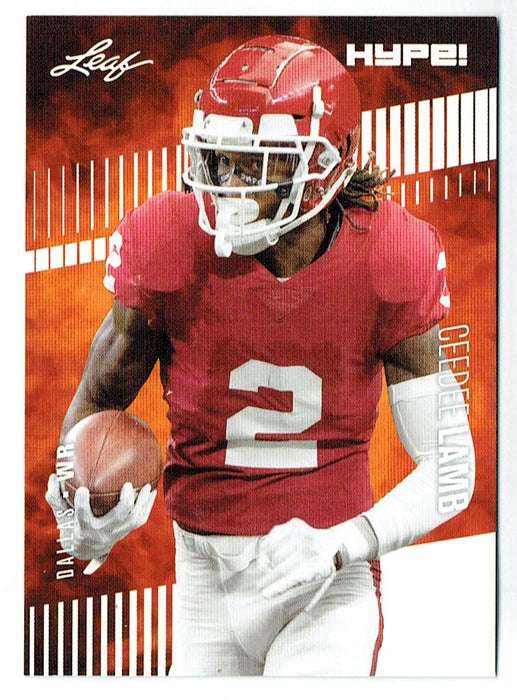 CeeDee Lamb 2020 Leaf HYPE! #35A Only 5000 Made 25-Card Rookie Lot