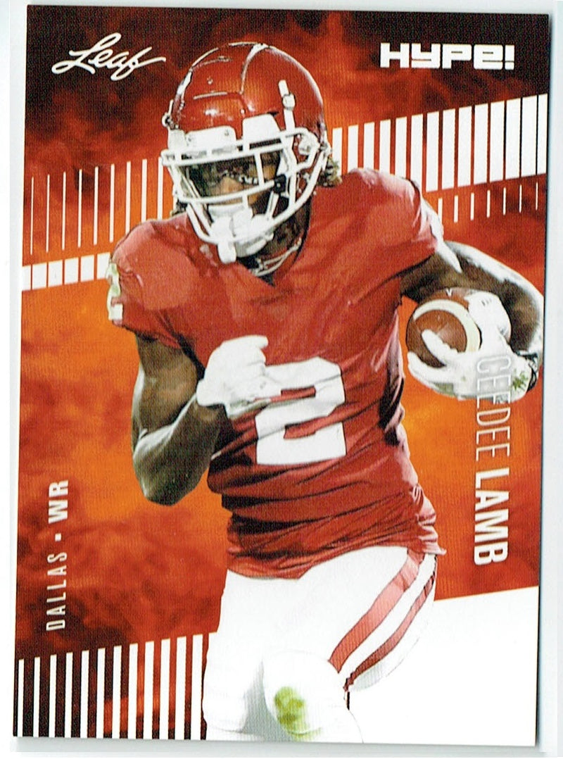 CeeDee Lamb 2020 Leaf HYPE! #35 Only 5000 Made 25-Card Rookie Lot