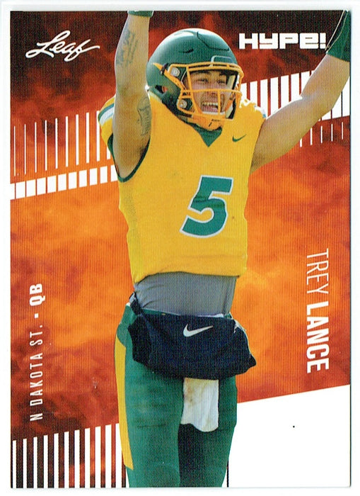 Trey Lance 2021 Leaf HYPE! #51A Only 5000 Made 25-Card Rookie Lot