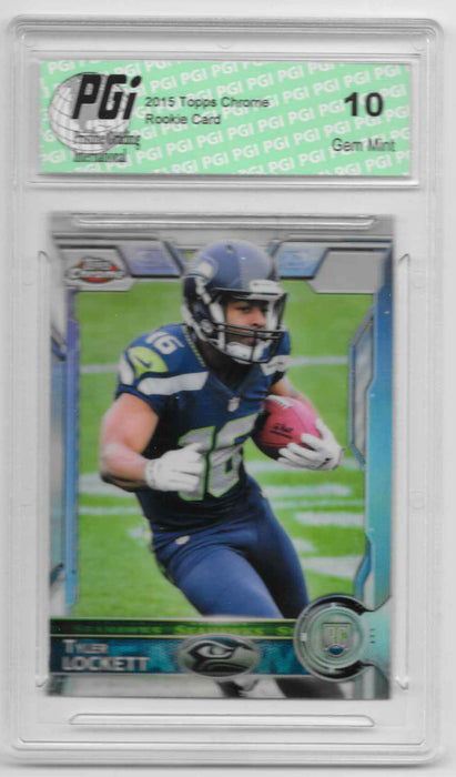 Tyler Lockett 2015 Topps Chrome Refractor Rookie Card #178 PGI 10