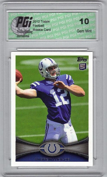 Andrew Luck Colts 2012 Topps Football #140 Rookie Card PGI 10