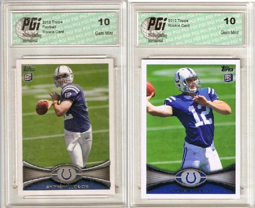 2) lot Andrew Luck 2012 Topps Set & Factory SP Rookie Card