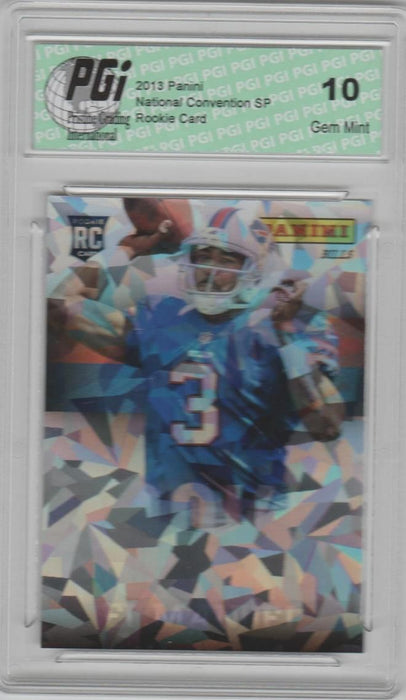 E.J. Manuel 2013 Panini National SP Cracked Ice Only 25 Made Rookie Card PGI 10