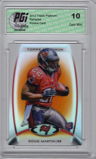 Doug Martin 2012 Topps Platinum Orange Refractor Rookie Card PGI 10 RG3