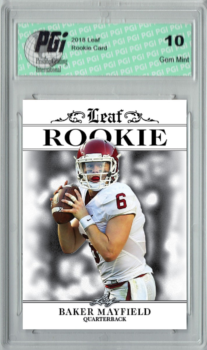 Baker Mayfield 2018 Rookie Cards 2-Pack Leaf Exclusive Leaf Draft PGI 10