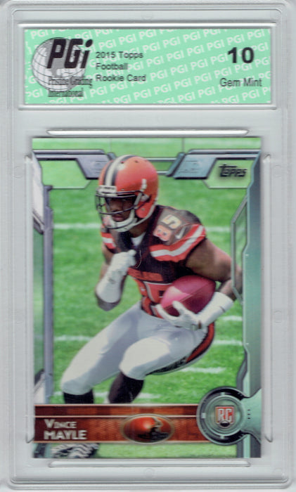 Vince Mayle 2015 Topps Football #474 Cleveland Browns Rookie Card PGI 10
