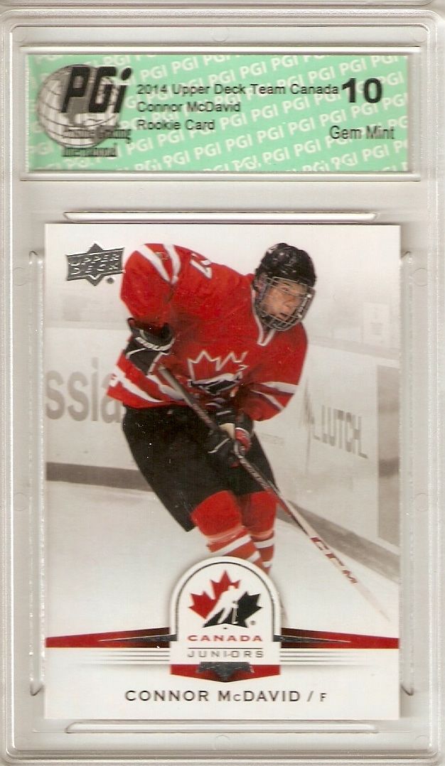Connor McDavid 2014 Upper Deck Team Canada #99 Rookie Card PGI 10