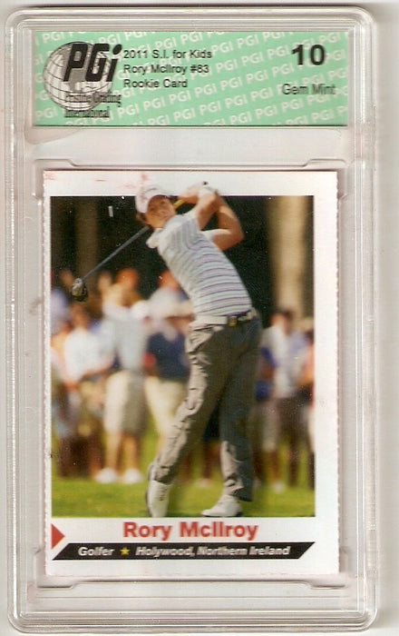 Rory McIlroy 2011 SI for Kids Golf Rookie Card PGI 10 s.i.