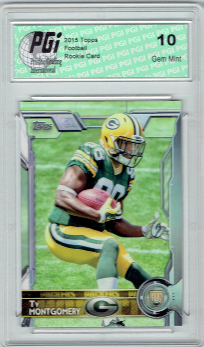 Ty Montgomery 2015 Topps Football #446  Green Bay Packers Rookie Card PGI 10