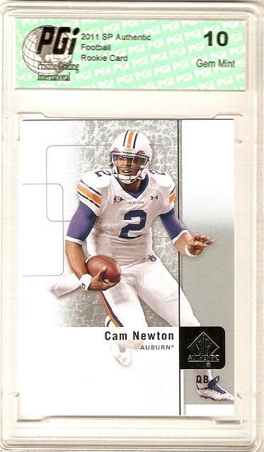 Cam Newton 2011 SP Authentic Upper Deck Panthers Rookie Card PGI 10