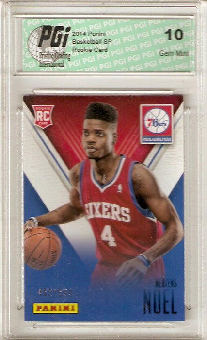 Nerlens Noel 2014 Panini #39 SP Only 499 Made 76ers Rookie Card PGI 10