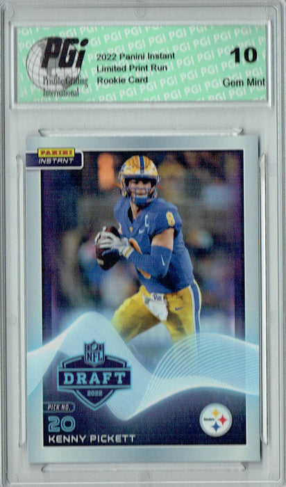 Kenny Pickett 2022 Panini Instant #15 NFL Draft 1/3171 Rookie Card PGI 10