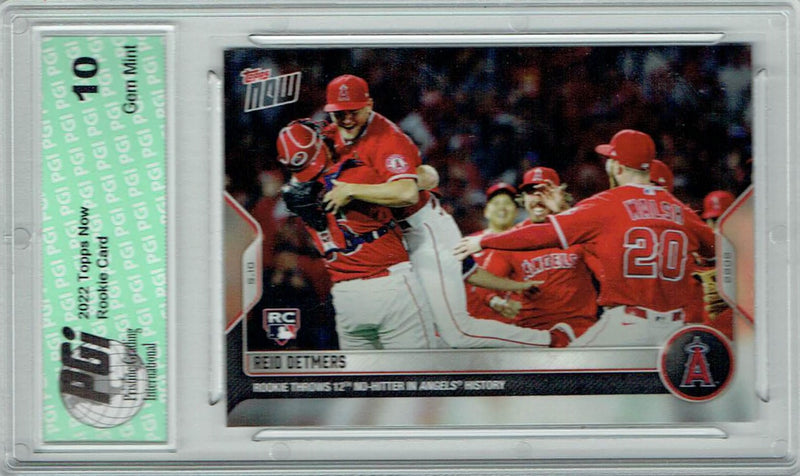 Reid Detmers 2022 Topps Now #161 No Hitter 1/4189 Rookie Card PGI 10