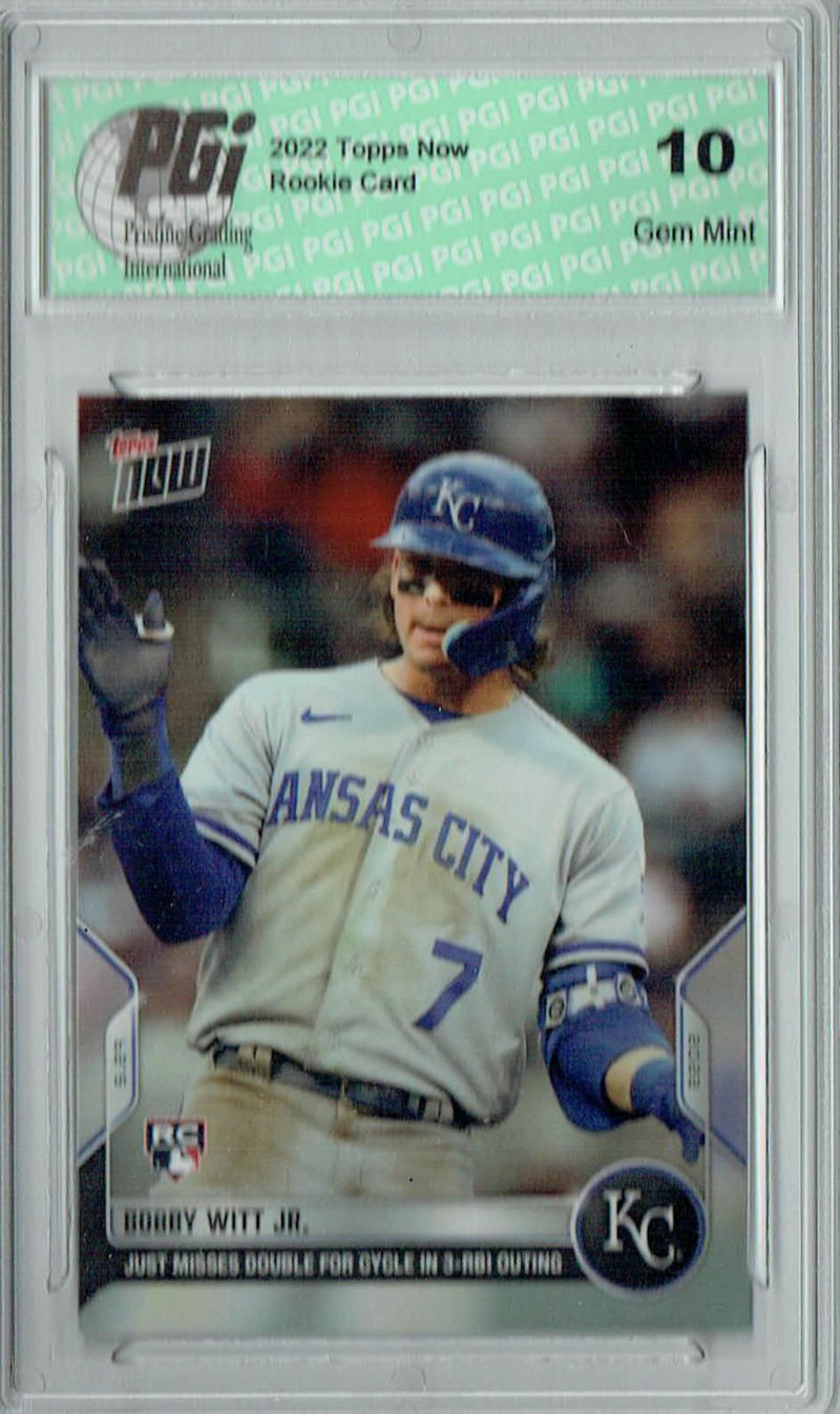 Bobby Witt Jr. 2022 Topps Now #245 Print Run: 1/2181 Rookie Card PGI 10