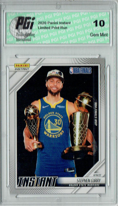 Stephen Curry 2021 Panini Instant #294 NBA Champions Trading Card PGI 10