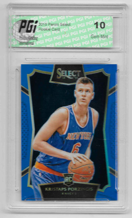 Kristaps Porzingis 2015 Select Blue Refractor Rookie Card Only 249 Made