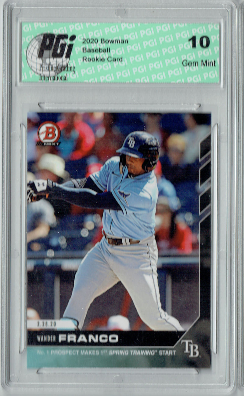 Wander Franco 2020 Bowman Next #WF Only1247 Made Rookie Card GEM MINT PGI 10