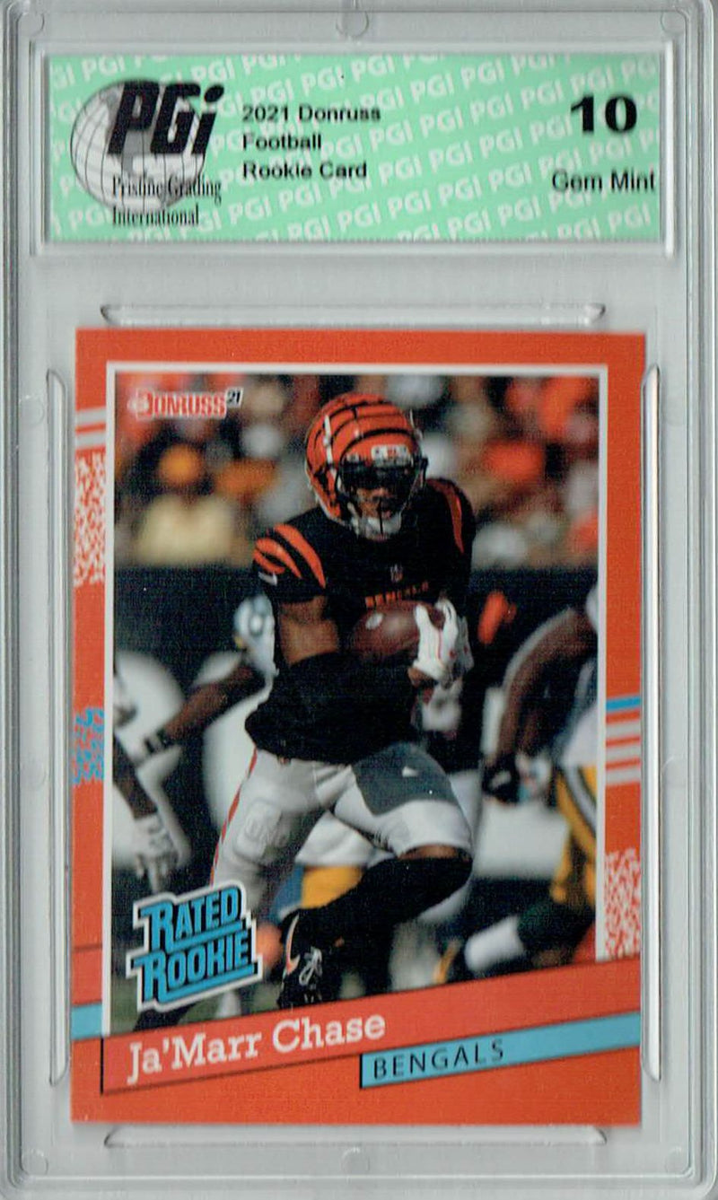 Ja'Marr Chase 2021 Panini Instant #BW5 1/2231 Rated Rookie Card PGI 10