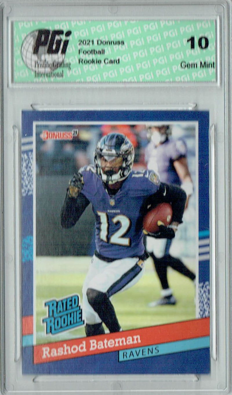 Rashod Bateman 2021 Panini Instant #BW13 1/2231 Rated Rookie Card PGI 10