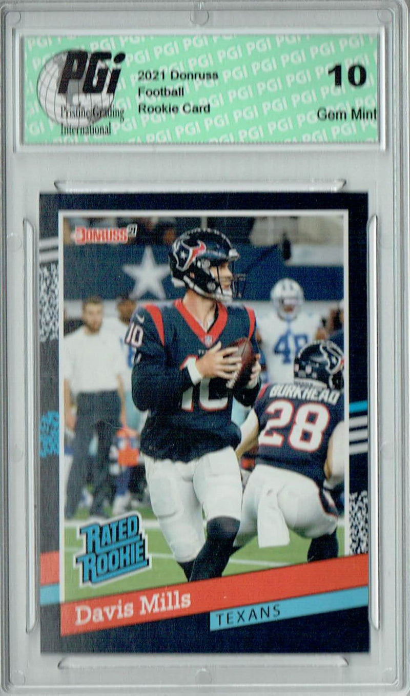 Davis Mills 2021 Panini Instant #BW22 1/2231 Rated Rookie Card PGI 10