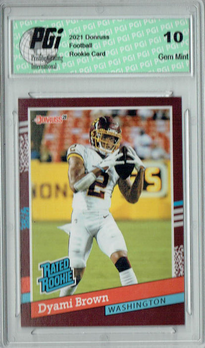 Dyami Brown 2021 Panini Instant #BW24 1/2231 Rated Rookie Card PGI 10