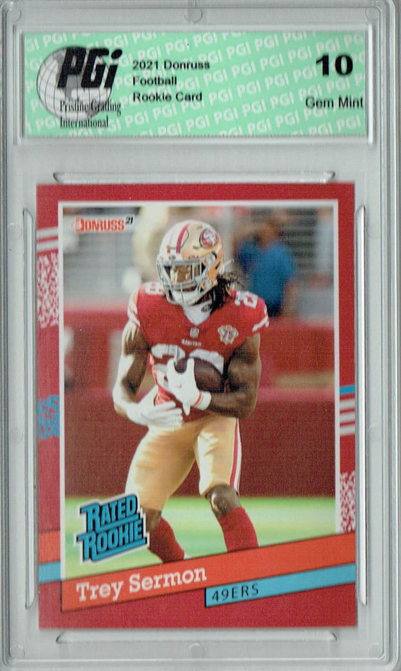 Trey Sermon 2021 Panini Instant #BW25 1/2231 Rated Rookie Card PGI 10
