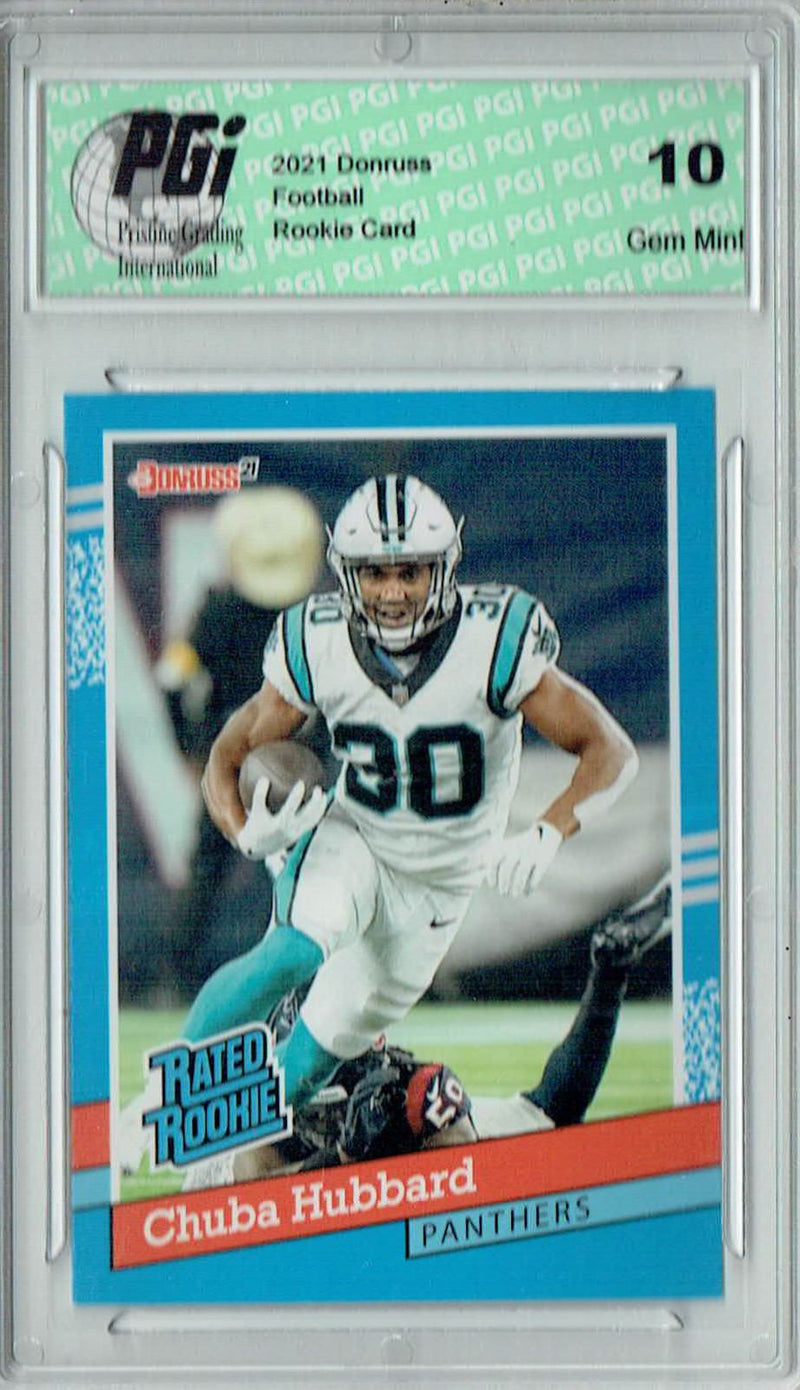Chuba Hubbard 2021 Panini Instant #BW31 1/2231 Rated Rookie Card PGI 10