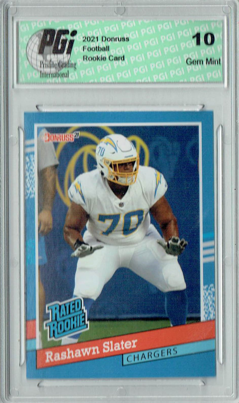 Rashawn Slater 2021 Panini Instant #BW36 1/2231 Rated Rookie Card PGI 10