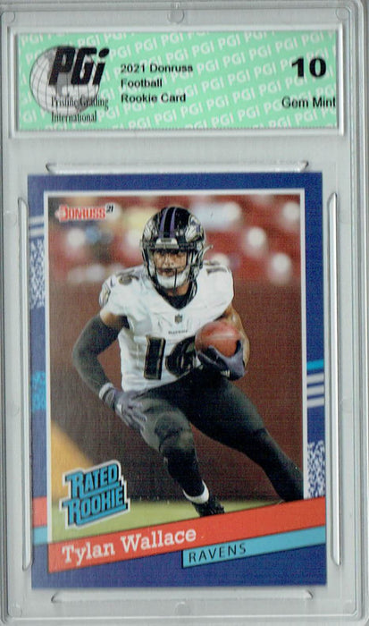 Tylan Wallace 2021 Panini Instant #BW32 1/2231 Rated Rookie Card PGI 10