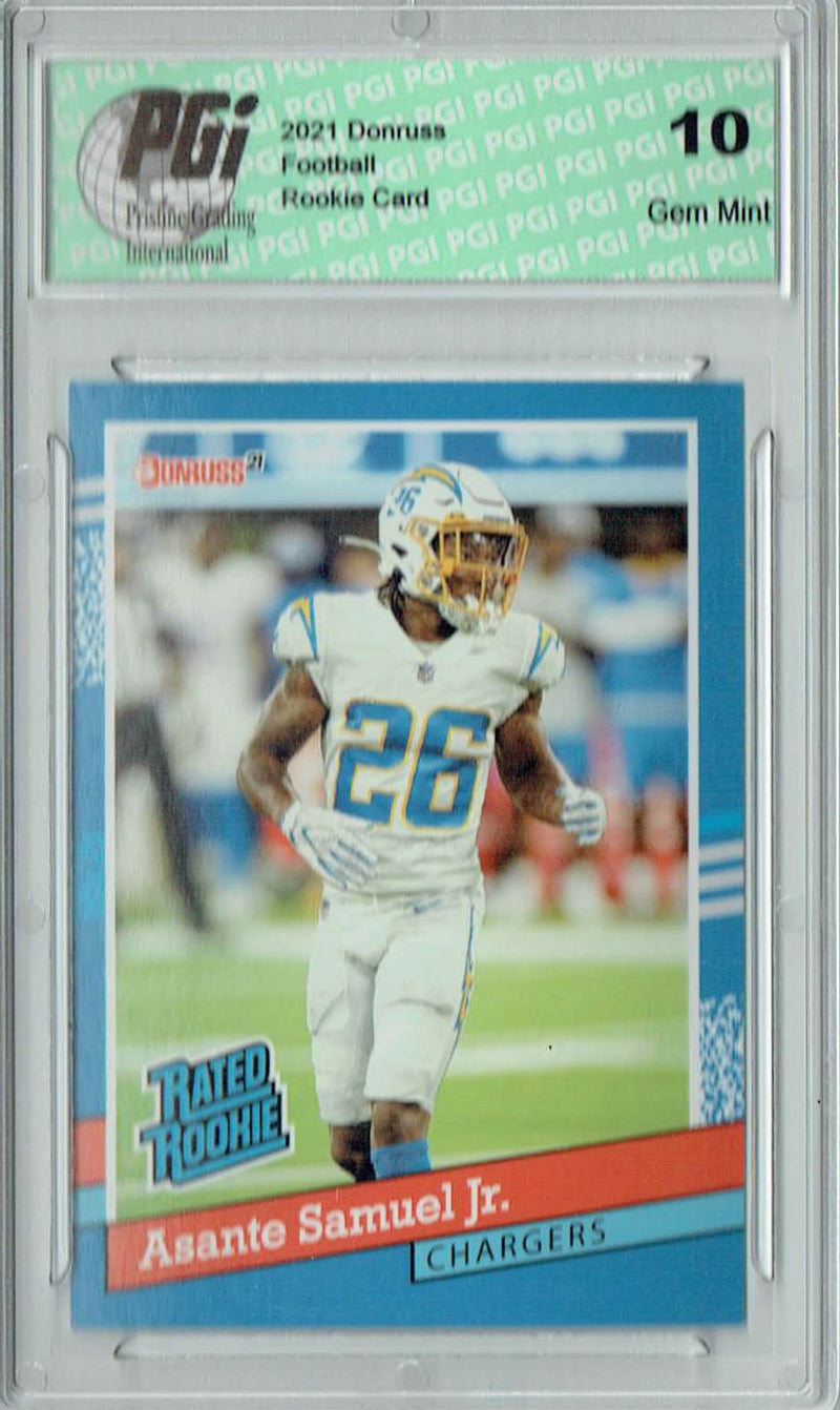 Asante Samuel Jr. 2021 Panini Instant #BW37 1/2231 Rated Rookie Card PGI 10