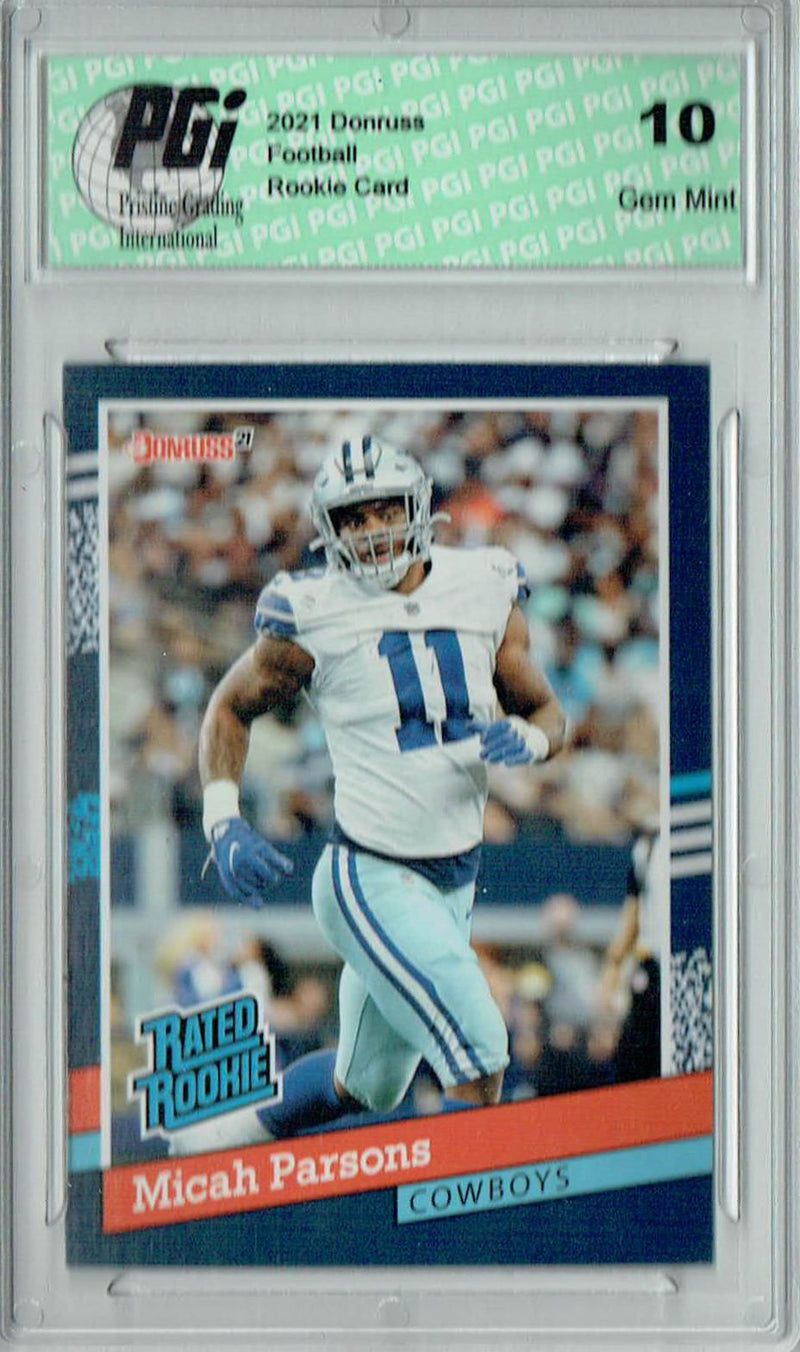 Micah Parsons 2021 Panini Instant #BW35 1/2231 Rated Rookie Card PGI 10